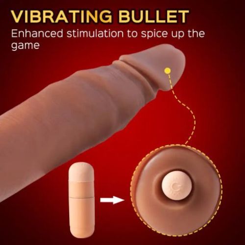 Conqueror – 5-inch Penis Extender Extension Sleeve & Bullet Vibrator