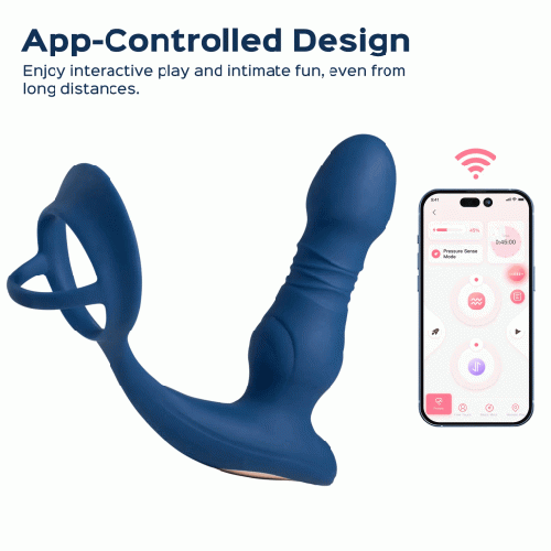 CYRUS App Controlled Thrusting Prostate Massager with Cock Ring