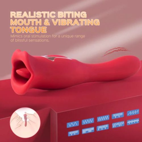 Eva – Biting Mouth Vibrating Tongue Clit Stimulator G-spot Vibrator