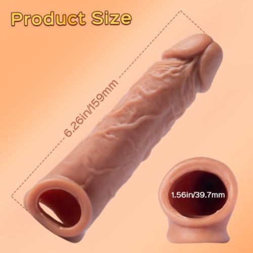 Extender – 5-inch Realistic Penis Enhancer Extension Sleeve