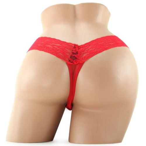 Vibrating Panties with Hidden Vibe Pocket Red in M/L