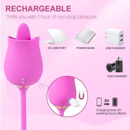 Momo – Rose Clit Licker & Tapping Egg Vibrator rose vibrator