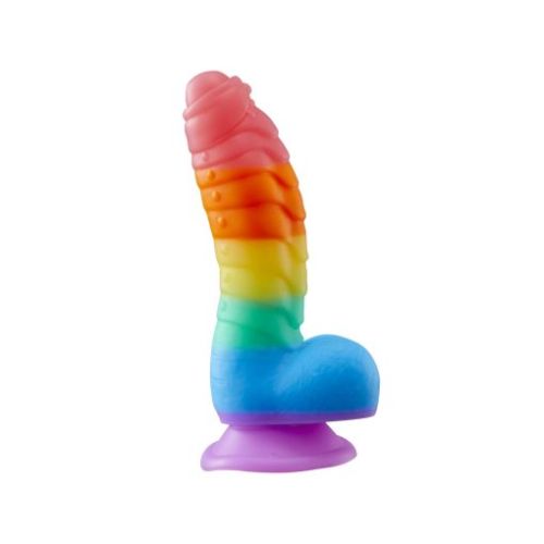 Pride – Rainbow Silicone Suction Cup Dildo Strap-On Harness Kit
