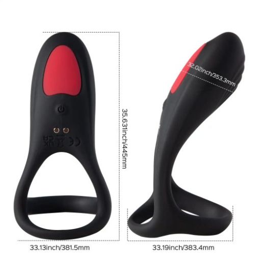 Ryder – Remote Control Dual Ring Vibrating Cock Ring for Couple Play