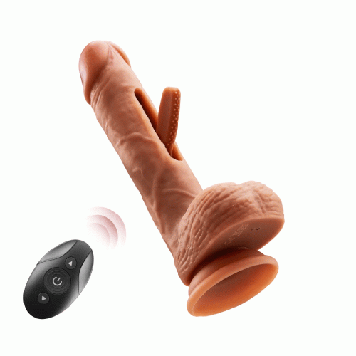 Tanner – Vibrating & Tapping Realistic Suction Cup Dildo with Remote Control