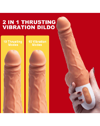 Adam – Suction Cup Realistic Thrusting Vibrating Dildo