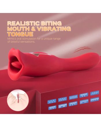 Eva – Biting Mouth Vibrating Tongue Clit Stimulator G-spot Vibrator