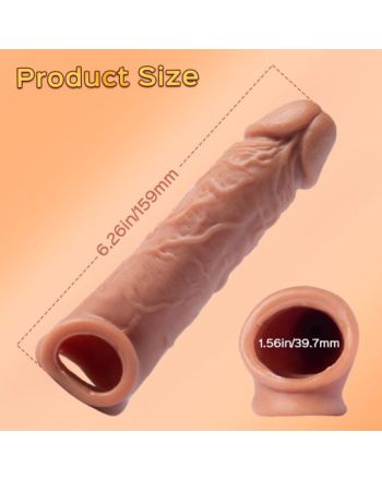Extender – 5-inch Realistic Penis Enhancer Extension Sleeve