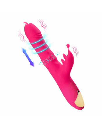 Tentacle Vibe – Thrusting Rabbit Vibrator with Rotation Beads
